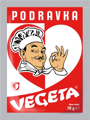 Podravka Vegeta condimento vegetal para platos.