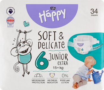 Подгузники одноразовые Bella Baby Happy 6 юниор экстра 15+ кг