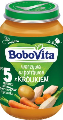 BoboVita Vegetables in a stew with rabbit