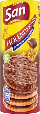 San Dutch Semi-sweet biscuits covered with milk chocolate