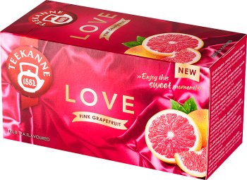 Teekanne Love Aromatized fruit tea with grapefruit flavor