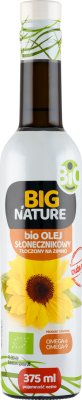 Big Nature Bio olej słonecznikowy tłoczony na zimno