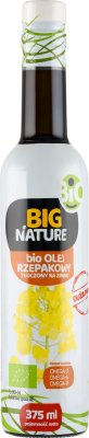Big Nature Bio рапсовое масло холодного отжима.