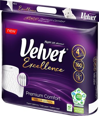 Туалетная бумага Velvet Excellence Premium Comfort