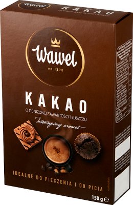 Wawel Kakao o obniżonej zawartości  tłuszczu