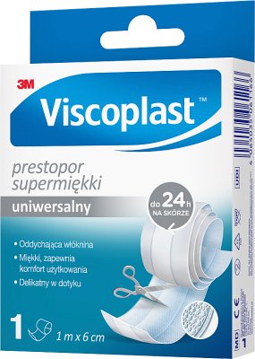 Viscoplast Prestopor Supersoft plaster 1m x 6cm