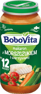 BoboVita Makaron z morszczukiem  i warzywami