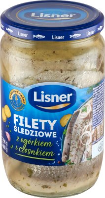 Lisner Filety śledziowe z ogórkiem i czosnkiem