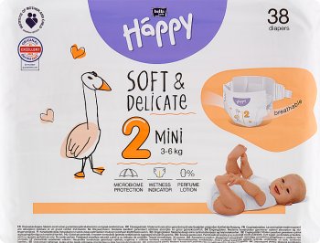 Bella Baby Happy Pieluszki 2 mini 3-6 kg