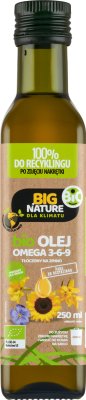 Big Nature Bio Olej Omega 3-6-9 tłoczony na zimno