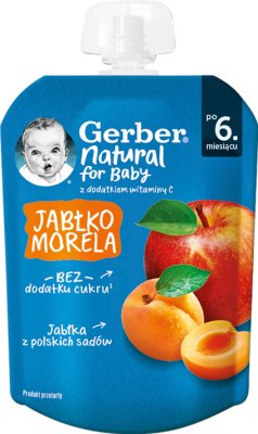 Gerber Deserek jabłko morela