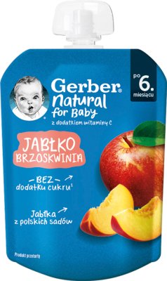 Gerber Deserek Jabłko brzoskwinia