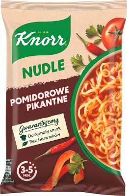 Fideos Knorr con tomate picante  