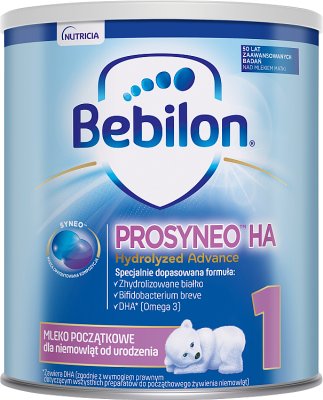 Bebilon Prosyneo HA 1 Mleko początkowe dla niemowląt