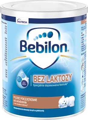Bebilon Bez laktozy Mleko początkowe