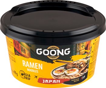Goong Ramen Noodles Instantgericht mit Nudeln und Soße mit Ramengeschmack  