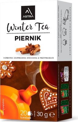 Astra Winter Tea Express té de frutas con especias de pan de jengibre 