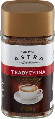 Astra Instant freeze-dried coffee, mild, traditional 