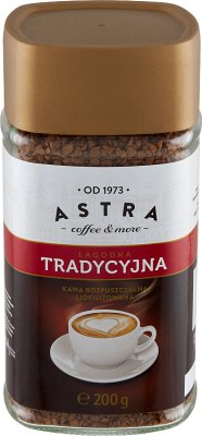 Astra Instant freeze-dried coffee, mild, traditional