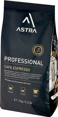 Astra Professional Cafe Espresso roasted coffee beans 