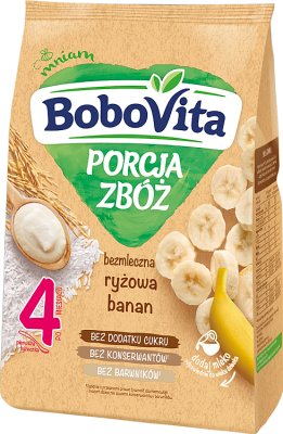 BoboVita Porcja Zbóż bezmleczna ryżowa banan