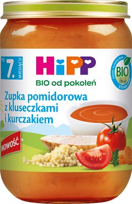 HiPP BIO Sopa de tomate con albóndigas y pollo 