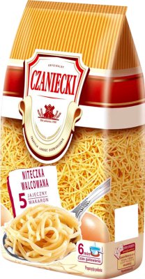 Czaniecki Makaron niteczka  walcowana 5 jajeczny