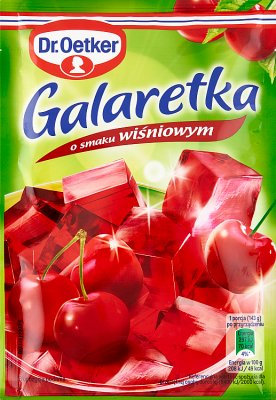 Dr.Oetker Galaretka o smaku  wiśniowym