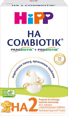 HiPP HA2 COMBIOTIK Präparat zur Weiterfütterung von Säuglingen nach dem 6. Monat 