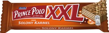 Prince Polo XXL Crispy wafer with salted caramel cream covered in chocolate 
