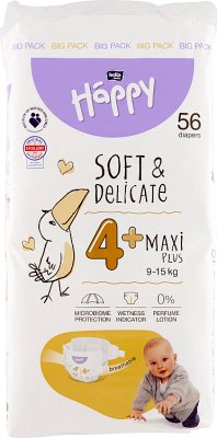 Bella Baby Happy Pañales desechables 4+ maxi plus 9-15 kg 