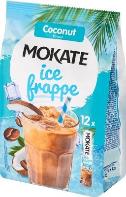 Mokate Ice Frappe Instant coffee drink with coconut flavor 