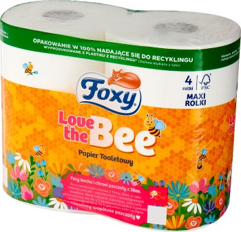 Foxy Love The Bee Toilet paper  