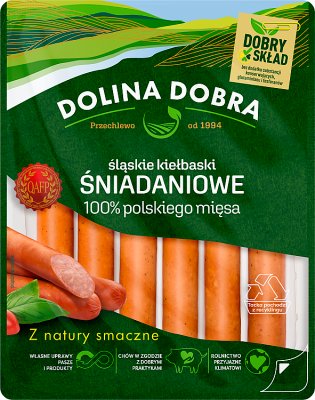 Dolina Dobra Śląskie kiełbaski  śniadaniowe 100% polskiego mięsa