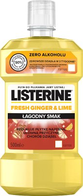 Listerine Fresh Ginger & Lime Płyn do płukania jamy ustnej