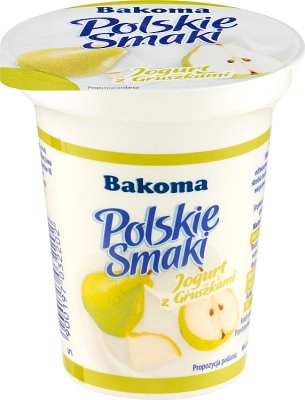 Bakoma Polskie Smaki jogurt z  gruszkami