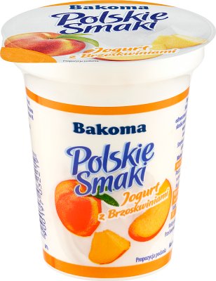 Bakoma Polskie Smaki Joghurt mit Pfirsichen  