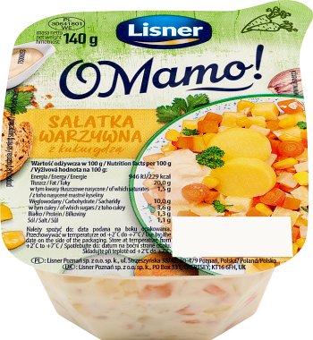 Lisner ¡Oh mamá! Ensalada de verduras con maíz 