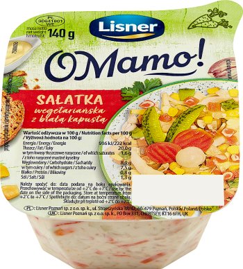 Lisner Oh Mama! Vegetarischer Salat mit Weißkohl 