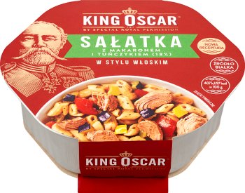 King-Oscar-Salat mit Nudeln und Thunfisch 18 %, italienische Art 