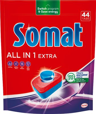 Somat All in 1 Extra Tabs zum Geschirrspülen in der Spülmaschine 