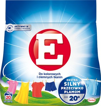 E Washing powder for colored and dark fabrics 