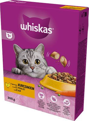 Whiskas Dry food for adult cats with delicious chicken 