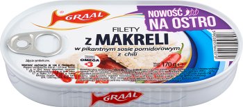 Graal Filety z makreli w pikantnym  sosie pomidorowym z chili