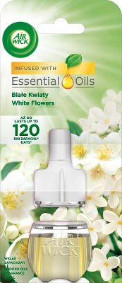 Air Wick Essential Oils Electric Air Freshener Refill White Flowers 