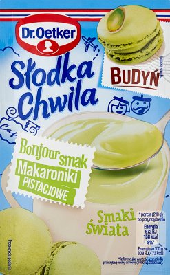 Доктор Oetker Słodka Chwila Пудинг со вкусом фисташкового миндального печенья 