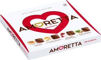 Amoretta Desserts Pralinki w czekoladzie mlecznej