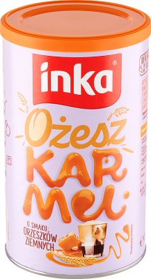 Inka Café instantáneo de cereales con caramelo sabor maní  