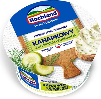 Hochland Cremiges Hüttenkäse-Sandwich mit Gurke und Dill 