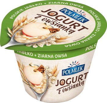 Polmlek Jogurt z owsianką polskie jabłko + ziarna owsa